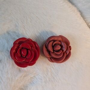Red Rose Shaped Lipstick Pots